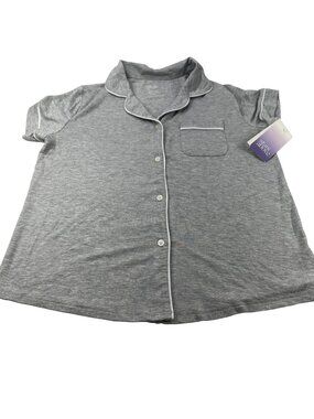 Stars Above Women's Size Small Sleep Top Short Sleeve Gray New With Tags